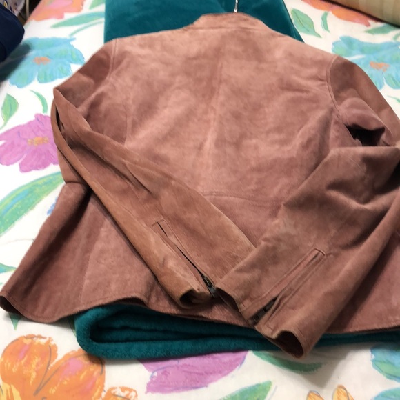 Ruff Hewn mauve suede jacket size L. No rips, no flaws - Picture 9 of 12